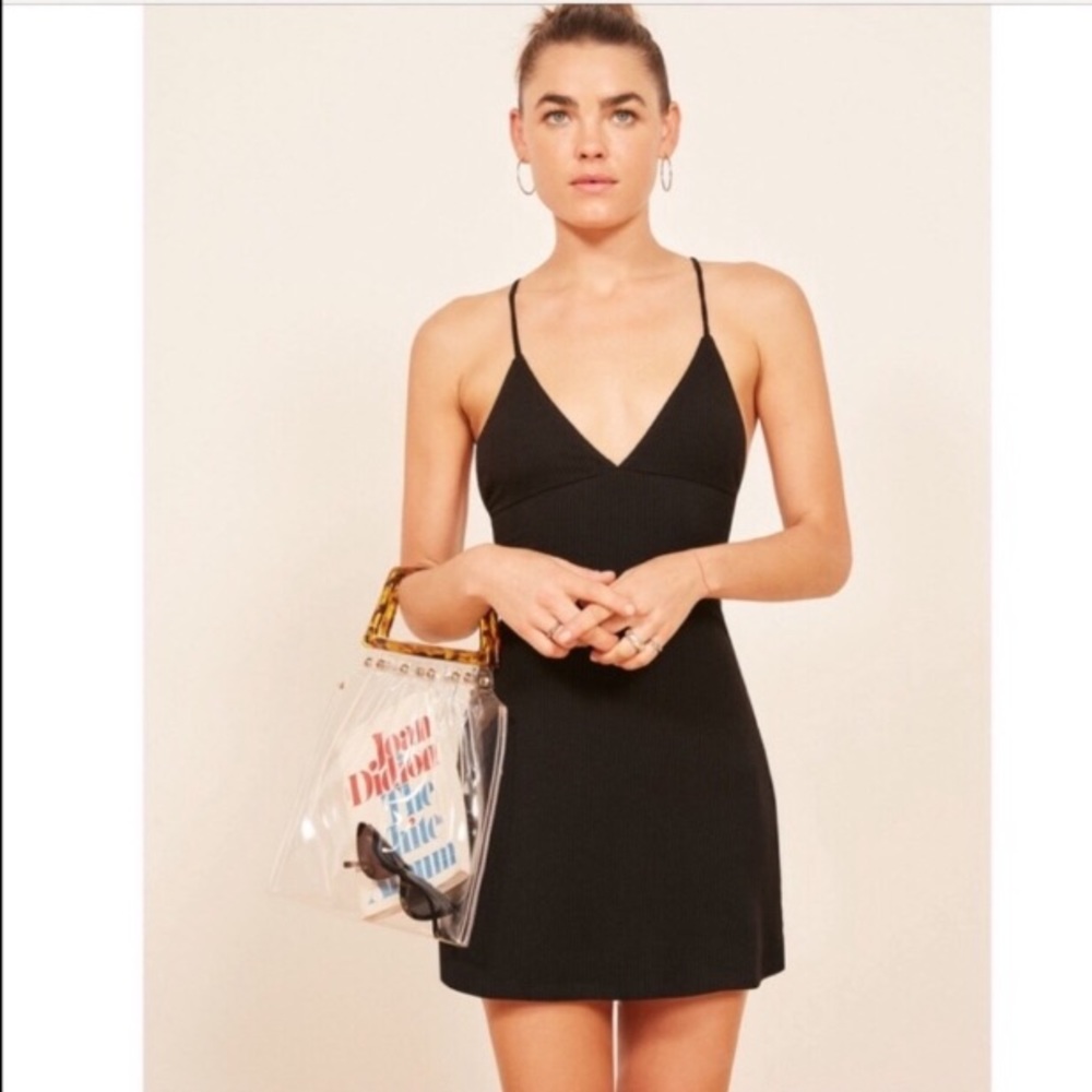 Reformation Ria Dress - Black